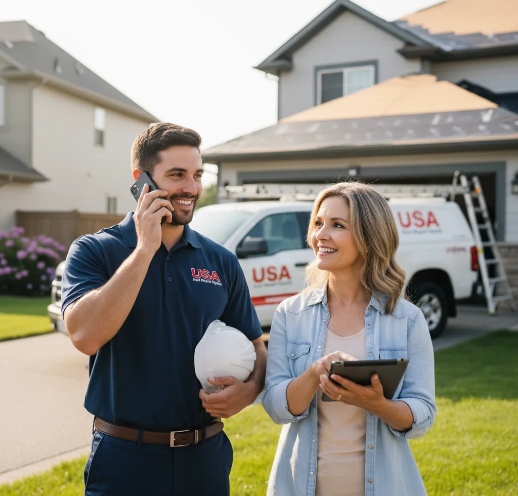 USA Roof Repair Experts customer support in Scotrun